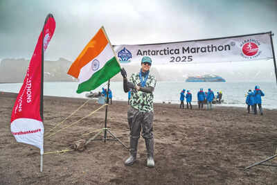 Running for seals, penguins & melting glaciers