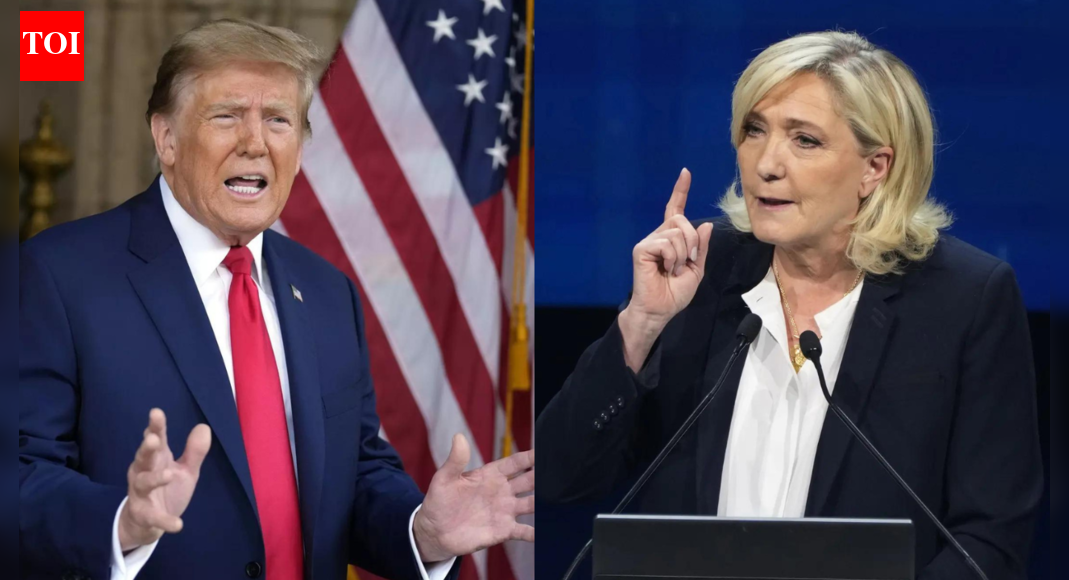'Witch hunt by European Leftists': Trump backs France's Le Pen after ...