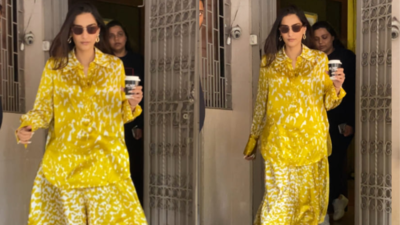 Sonam Kapoor exudes morning elegance in vibrant yellow co-ord set that is far from being ‘affordable’