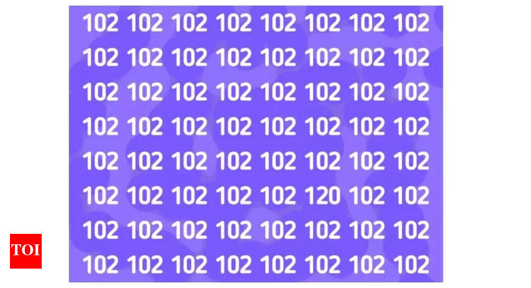 錯視：同じ「102S」の海の間に隠された奇数を見つけることができる天才だけが見つかります