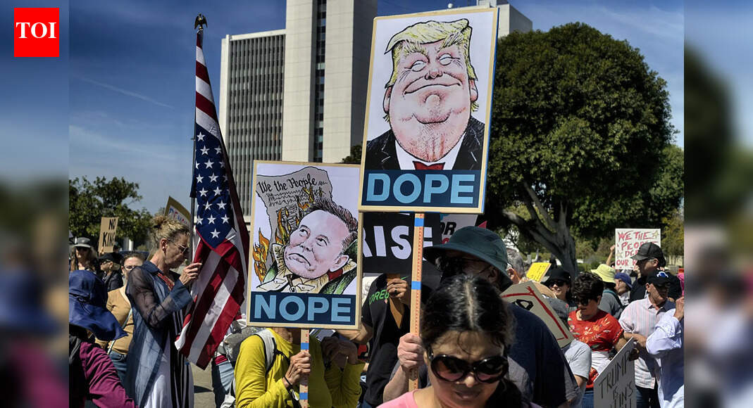 'Hands Off!': Nationwide protests against Donald Trump and Musk’s ...
