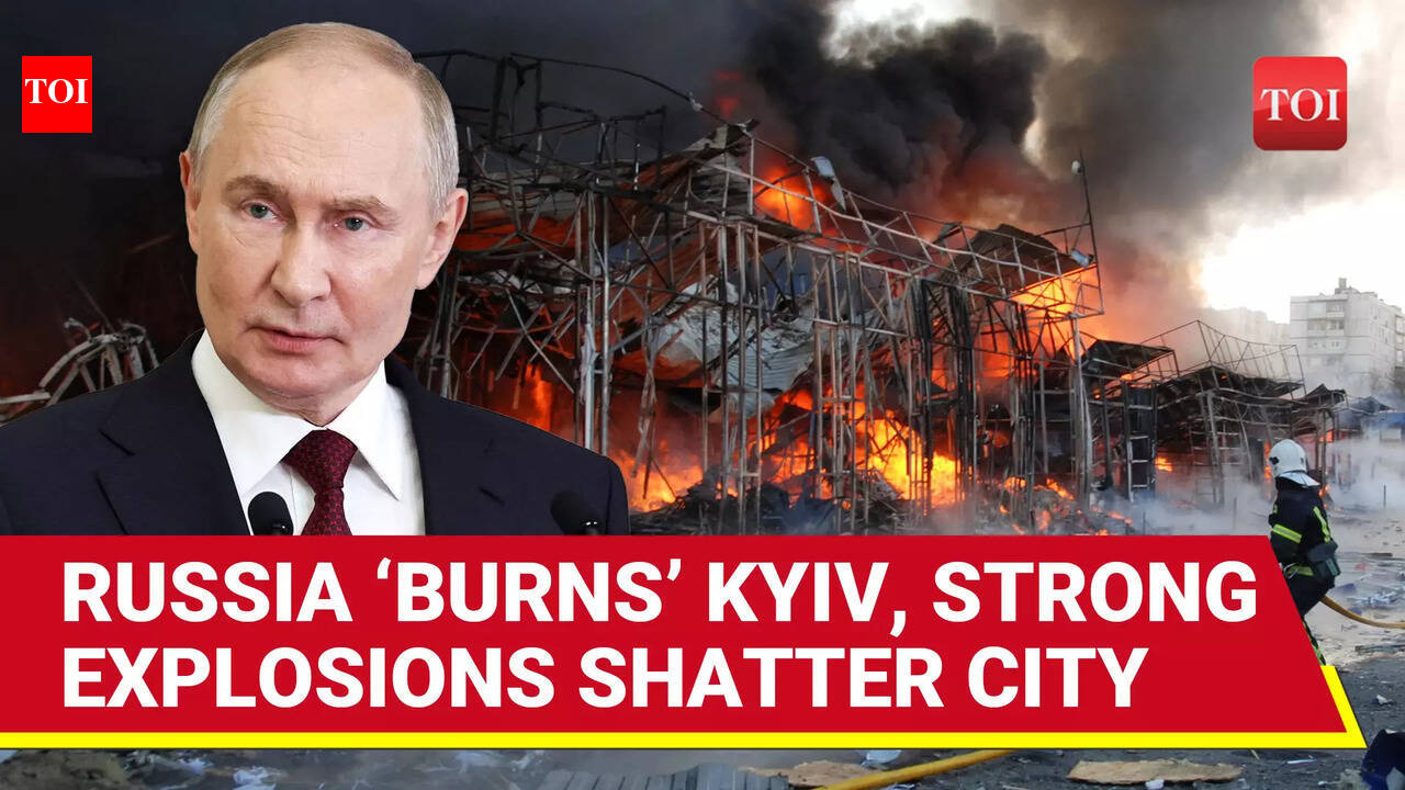 Russian Missile Strike Rocks Kyiv, Multiple Fires & Injuries Reported ...