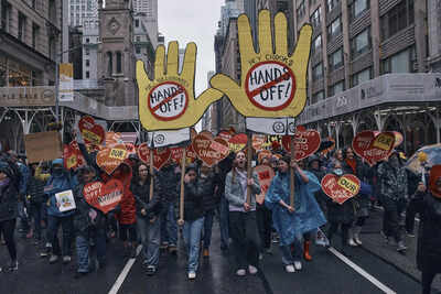 Americans ask 'Elon and Felon' to get their 'hands off' jobs, savings, education etc