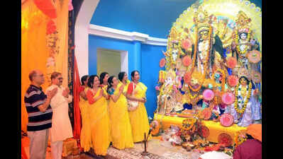 Basanti Puja turns 50 at Patna Kalibari