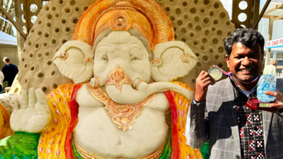 Odisha sculptor wins first ever prize at international sand festival in Weymouth