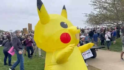 Pikachu joins the resistance! Why is the cartoon character becoming the new face of protests?