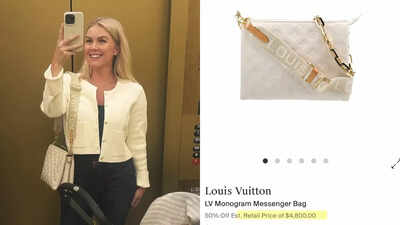 Karoline Leavitt: Amidst tariff bloodbath White House press secretary Karoline  Leavitt under fire for flaunting $4,800 Louis Vuitton handbag! | - Times of  India