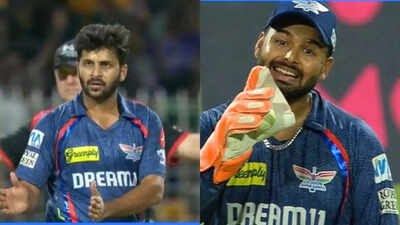 Shardul Thakur bowls five consecutive wides, leaves Rishabh Pant frustrated