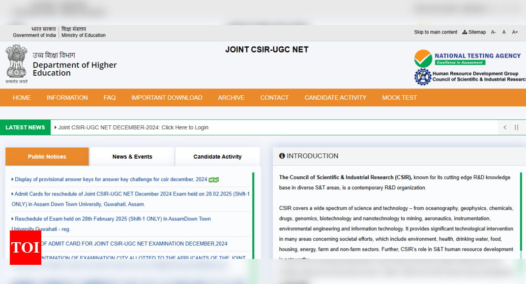 CSIR UGC NET December result 2024 expected to release soon: Check steps to download scorecards and other details here