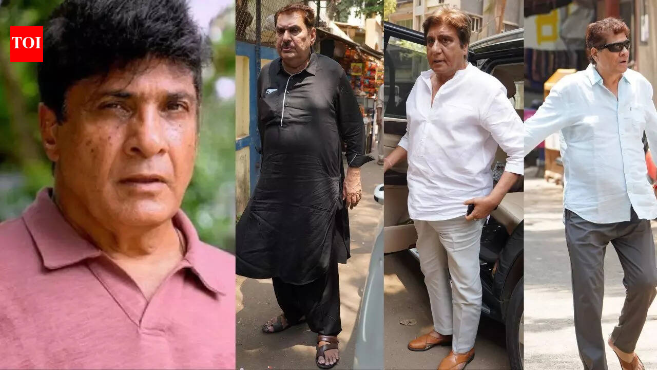 Salim Akhtar's last rites: Raza Murad, Raj Babbar, Firoz Khan, and ...