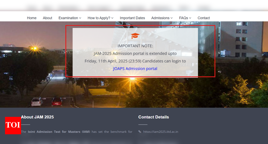 IIT JAM Counselling 2025 extended: Check steps to apply and key details here