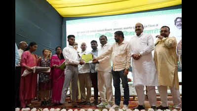 School edu min hands over job letters to 224 chowkidars