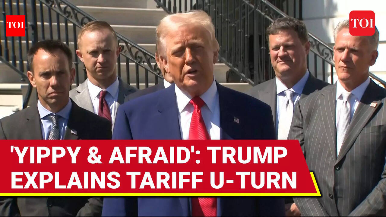 Trump Delivers Global Shock; First Speech After Pausing Tariffs ...