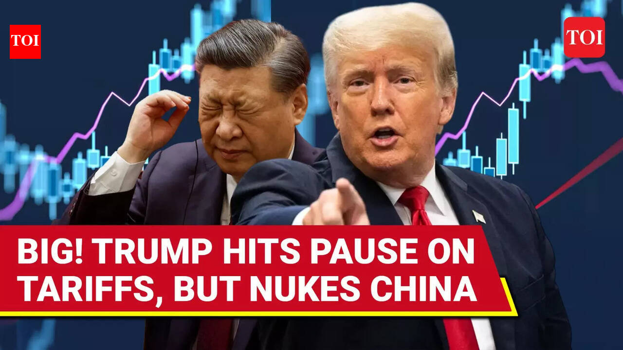Trump PAUSES TRADE TARIFFS, But SLAPS 125% Tariffs On China | Watch