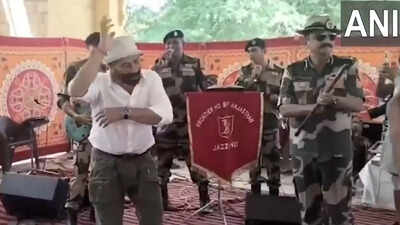 तनोट माता मंदिर में सनी देओल का धमाल: 'जाट' की रिलीज के बीच BSF जवानों संग किया जबर्दस्त डांस