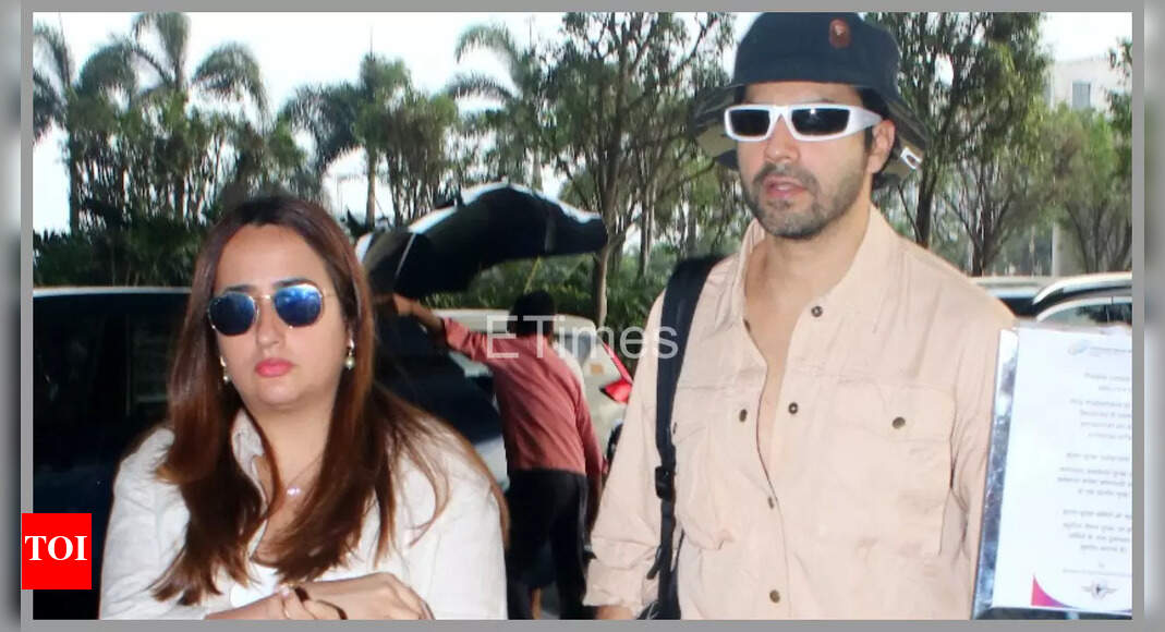 Varun-Natasha face awkward moment at airport with paps