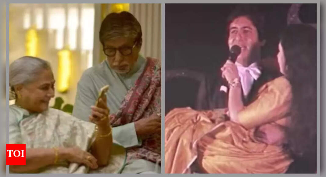 Big B lifts Jaya in arms as he sings for her in old video