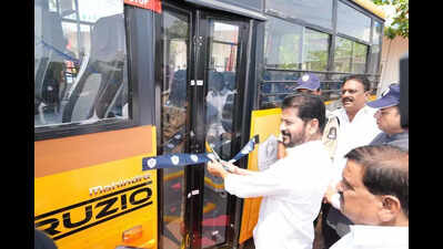 Chief minister Revanth Reddy inaugurates Young India Police School for children of police personnel