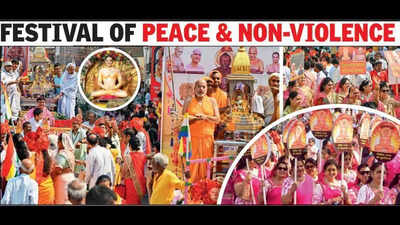 Joyous processions, devotional fervour mark Mahavir Jayanti