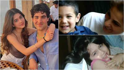 Rajesh Khanna’s grandchildren Aarav Bhatia and Naomika Saran are the internet’s new favourites: Check out their rare and unseen childhood pictures