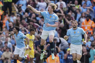 Premier League: Kevin De Bruyne inspires Man City in Palace comeback win, Arsenal held by Brentford