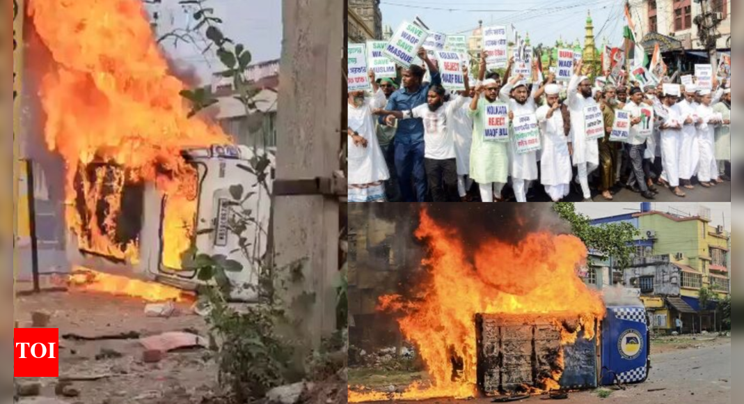 At least 3 deaths reported in Waqf-related violence in West Bengal's Murshidabad district, MHA deploys central forces after Calcutta HC order