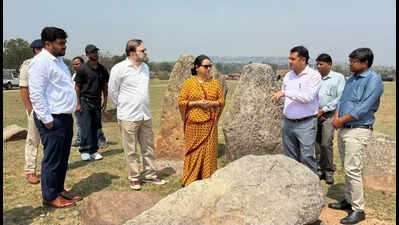 Chief secretary visits Megalithic site