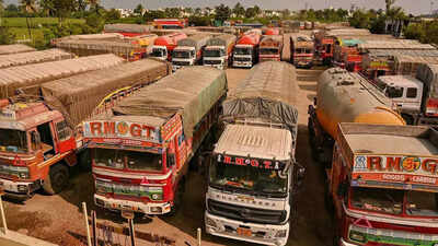 Truckers launch indefinite strike to protest fuel price hike in Karnataka