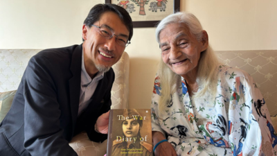 Keiichi Ono, Japan's ambassador met 95-year-old freedom fighter Asha Sahay Choudhry
