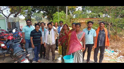 Villagers protest water crisis in Gaisilet