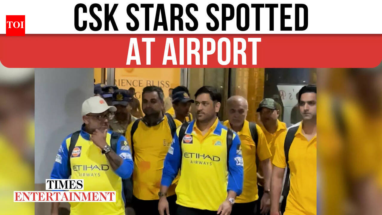 CSK Stars Spotted At Airport