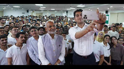 Solar Industries chairman Nuwal inspires students with story of grit