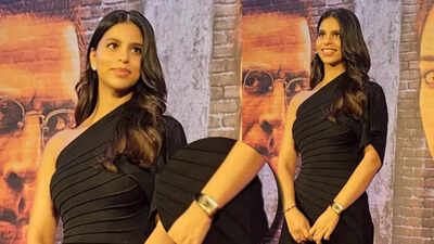 Suhana Khan who advocates sustainable fashion, flaunts a luxury watch worth Rs 1.4 crore at 'Kesari 2' premiere - WATCH VIDEO