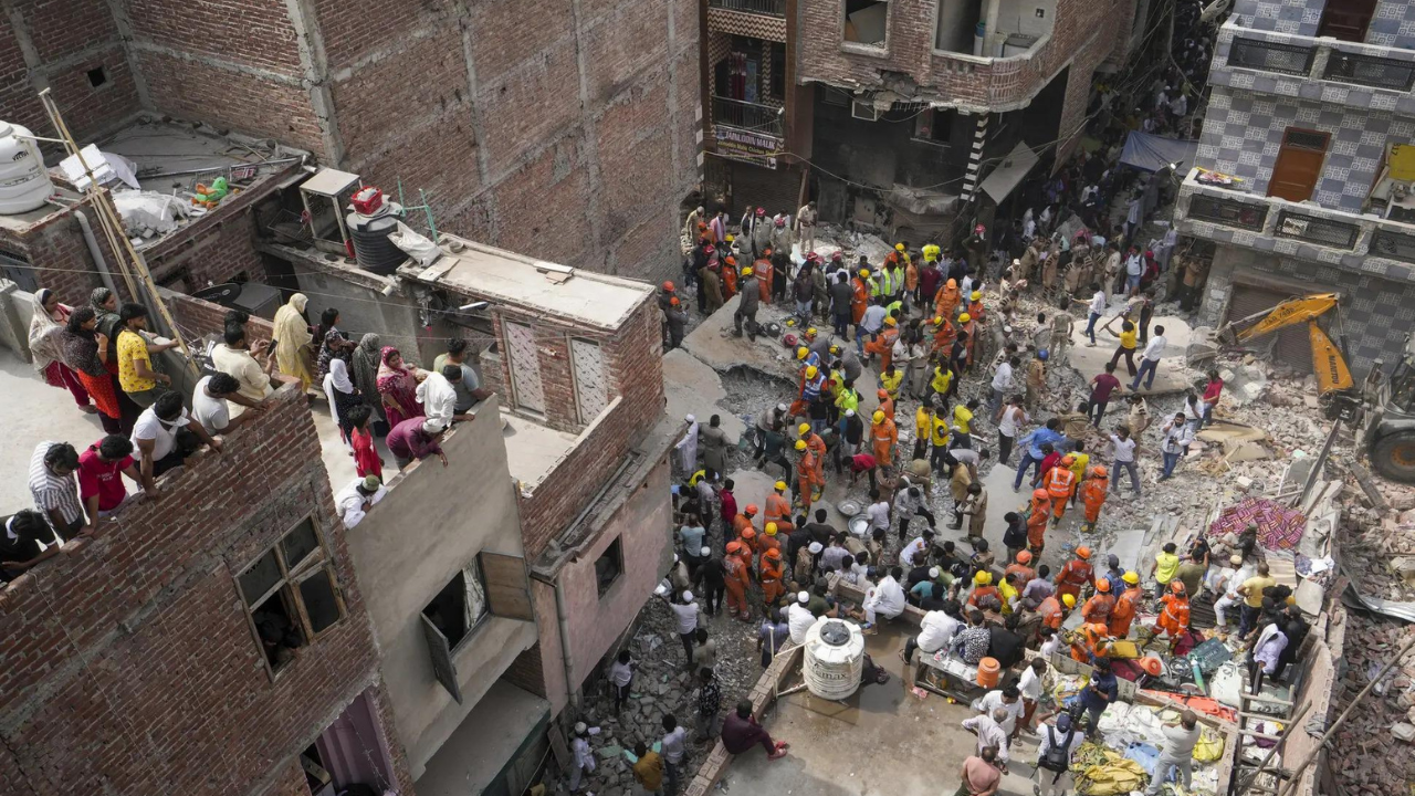 Delhi building collapse: Homes & many lives crumbled like cards 