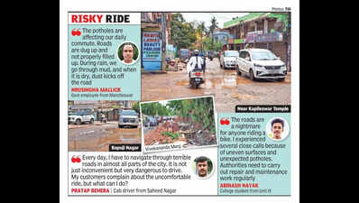Commuting turns into nightmare as infra work damages internal roads