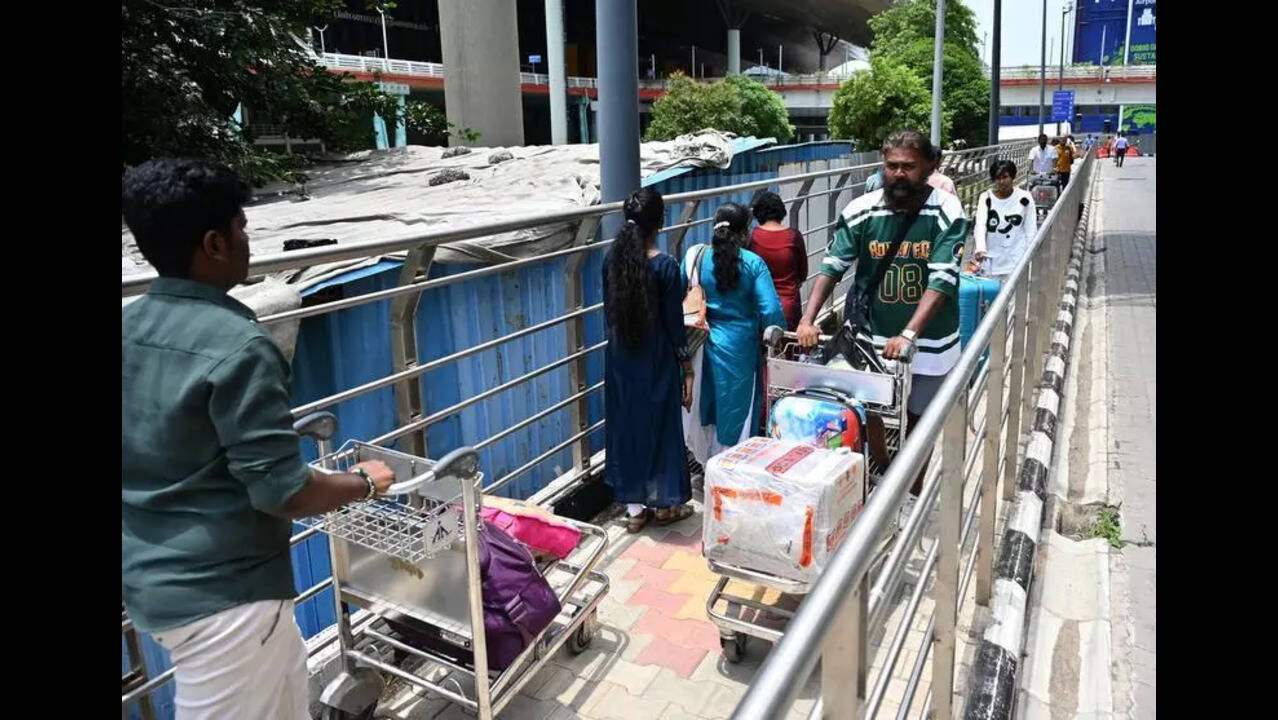 Cab drivers at Chennai airport take passengers for a ride