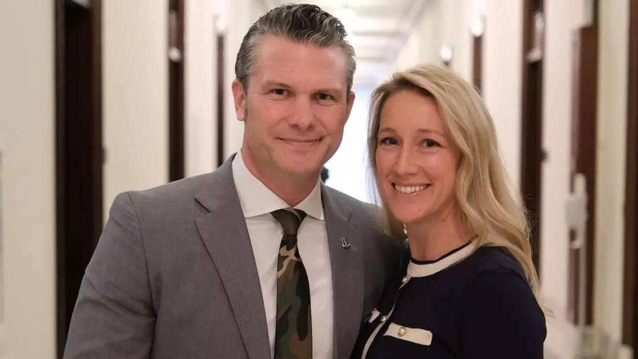 Pete Hegseth'S Wife: Who is Pete Hegseth's wife? All about Jennifer  Rauchet, who was on the Signal group chat on the Yemen strike | - The Times  of India