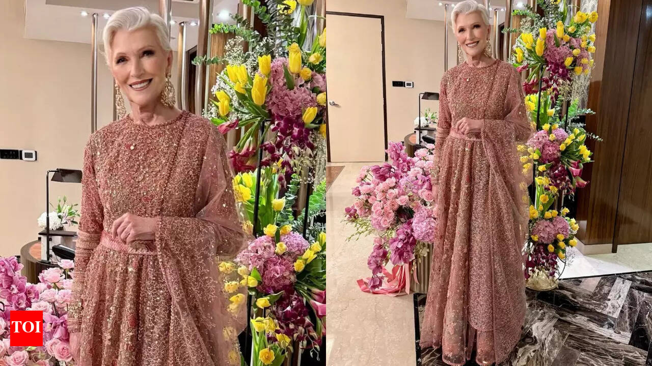 Elon Musk's mother Maye Musk celebrated 77th birthday in Mumbai wearing a  Sabyasachi masterpiece | - The Times of India