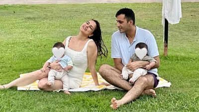 Kundali Bhagya’s Shraddha Arya and Rahul Nagal share adorable pics with twins from their beach vacay