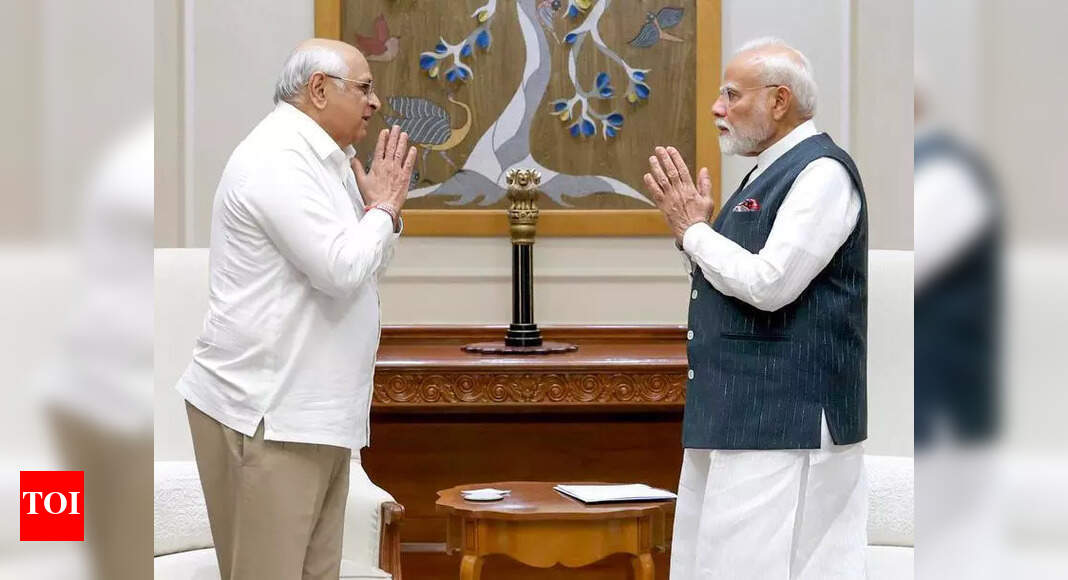 CM Bhupendra Patel meets PM Modi in Delhi | Ahmedabad News - The Times ...