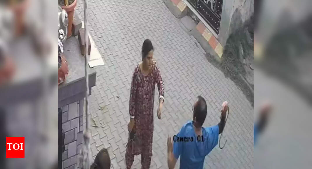 Elderly woman attacked by neighbour in Dhakoli, CCTV footage sparks ...