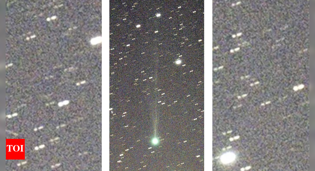 A green comet likely is breaking apart and won't be visible to the naked eye