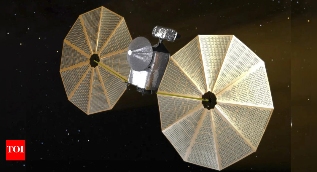 Nasa's Lucy spacecraft beams back pictures of an asteroid shaped like a lumpy bowling pin