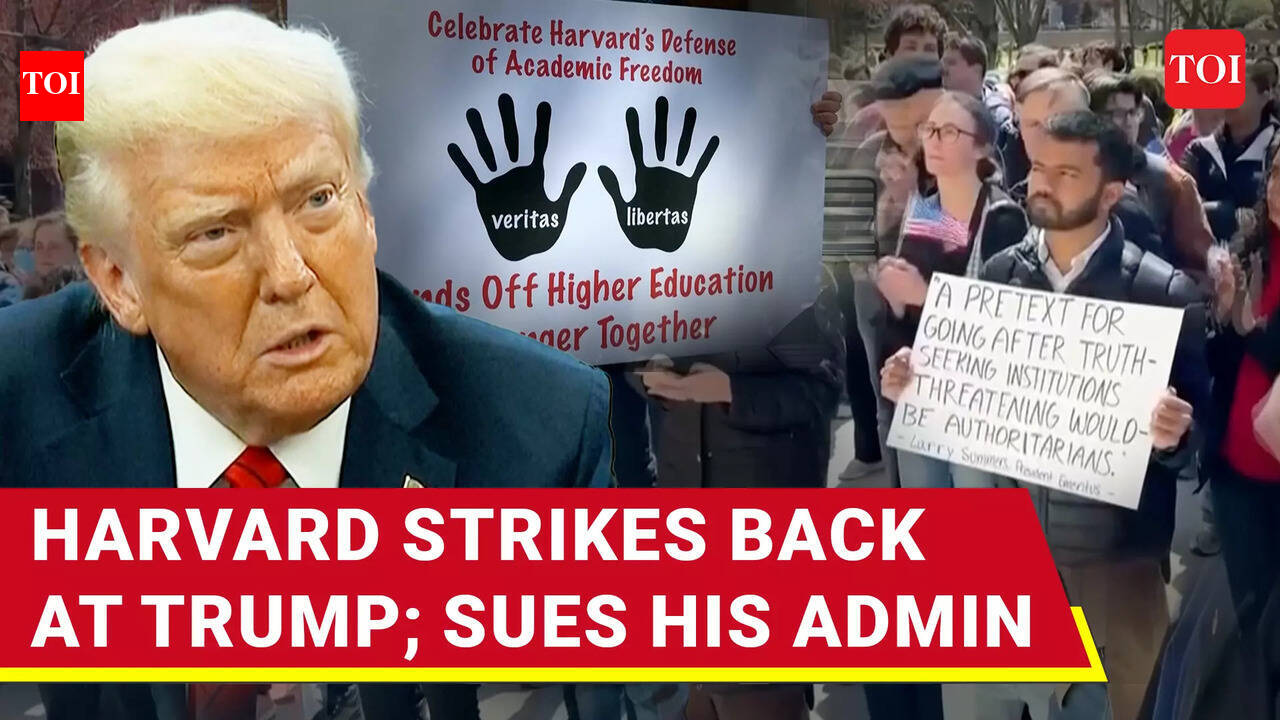 Trump Vs Harvard Fight Heats Up: Ivy League School Sues U.S. Govt Over ...