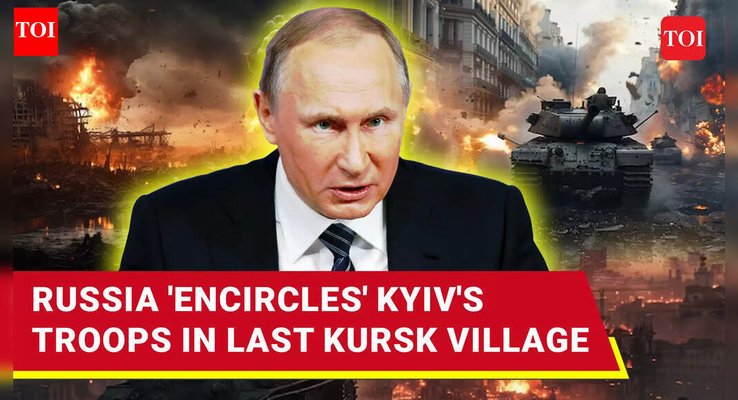 Russian Forces 'Encircle' Zelensky's Men In Last Kursk Village Under Ukraine's Control | Report