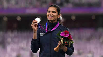 'I was crying every night': Jyothi Yarraji fights through injury to win gold