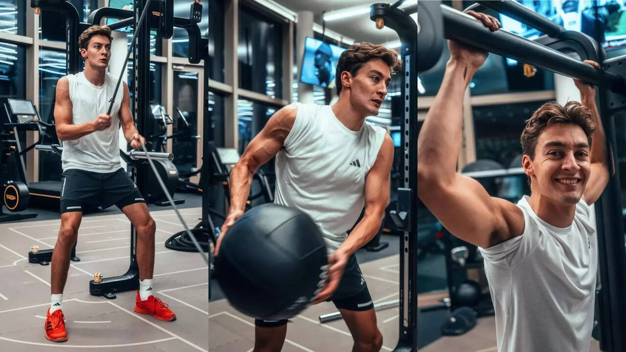 Mercedes driver George Russell flexes hard in jaw-dropping gym photos and  fans are loving It: “The ladies will like that” | Formula One News - The  Times of India