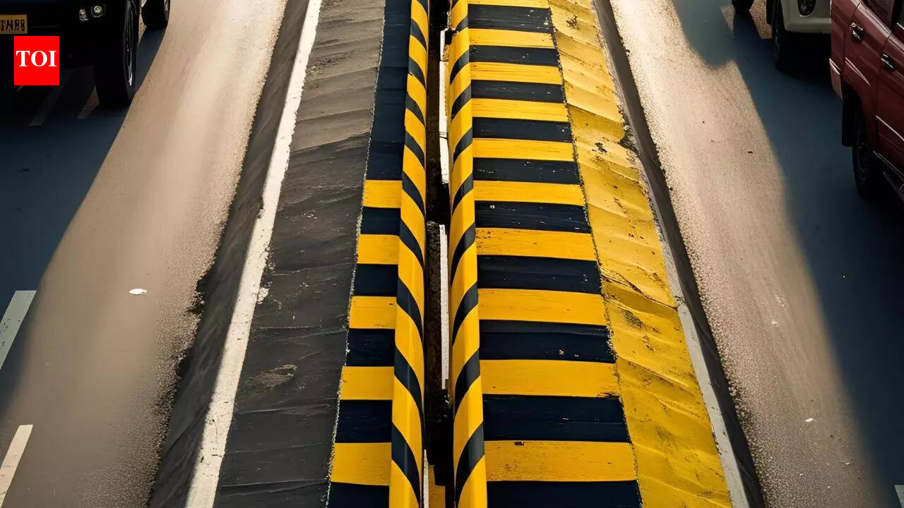 The real reason for black and yellow stripes on road dividers