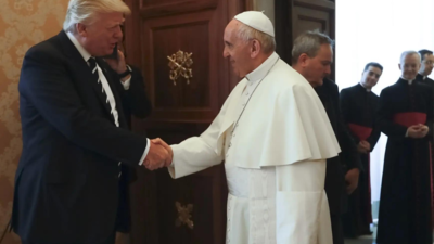 US President Donald Trump to pay tribute to Pope Francis's funeral ...