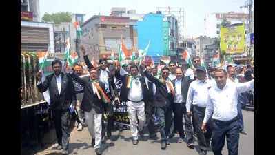 Ranchi bar members rally against terror | Ranchi News - The Times of India